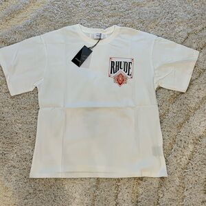 Rhude White Lion Crown Royal Tee Shirt for Men Size Large